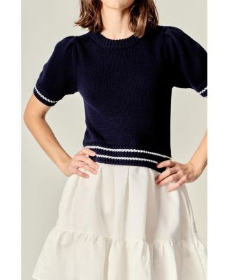 Women's Mixed Media Mini Dress