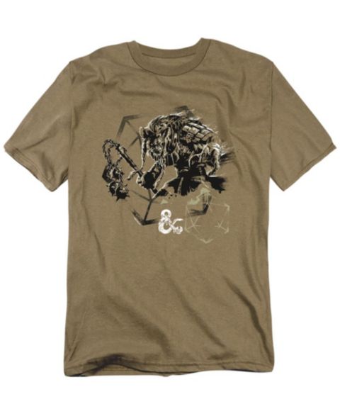 Мужская футболка Logovision Dungeons And Dragons Im On A Gnoll, цвет: Песочный зелёный