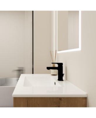 30" Convertible-Installation Freestanding or Wall-Mount Bathroom Vanity with Sink