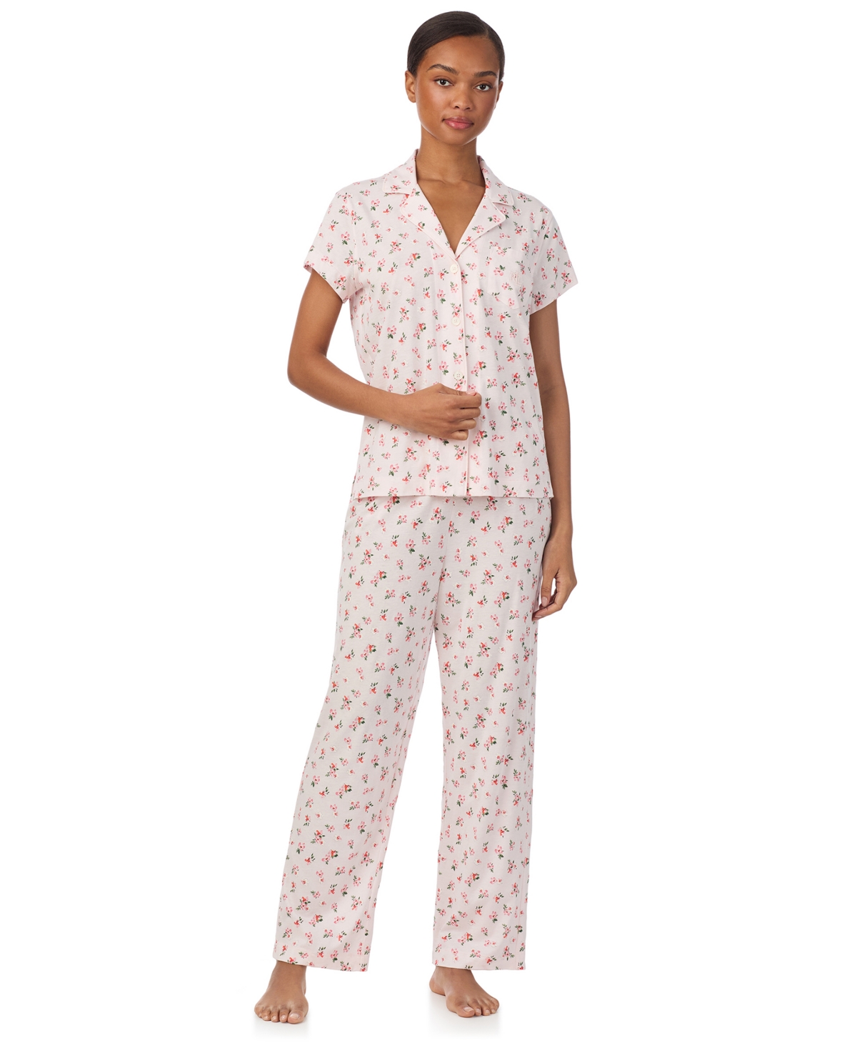 Lauren Ralph Women's Short Sleeve Pajama Set