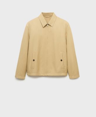 Men's Zipper Linen Jacket