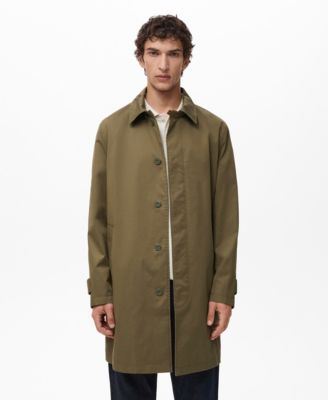 MANGO - Men's Classic Water-Repellent Trench Coat
