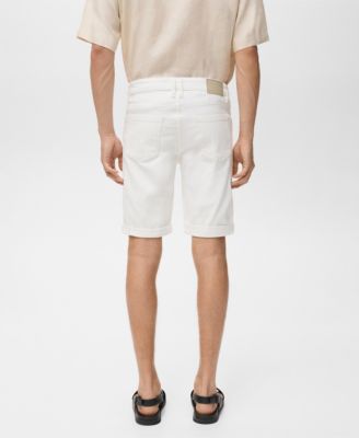 Men's Slim-Fit Denim Bermuda Shorts