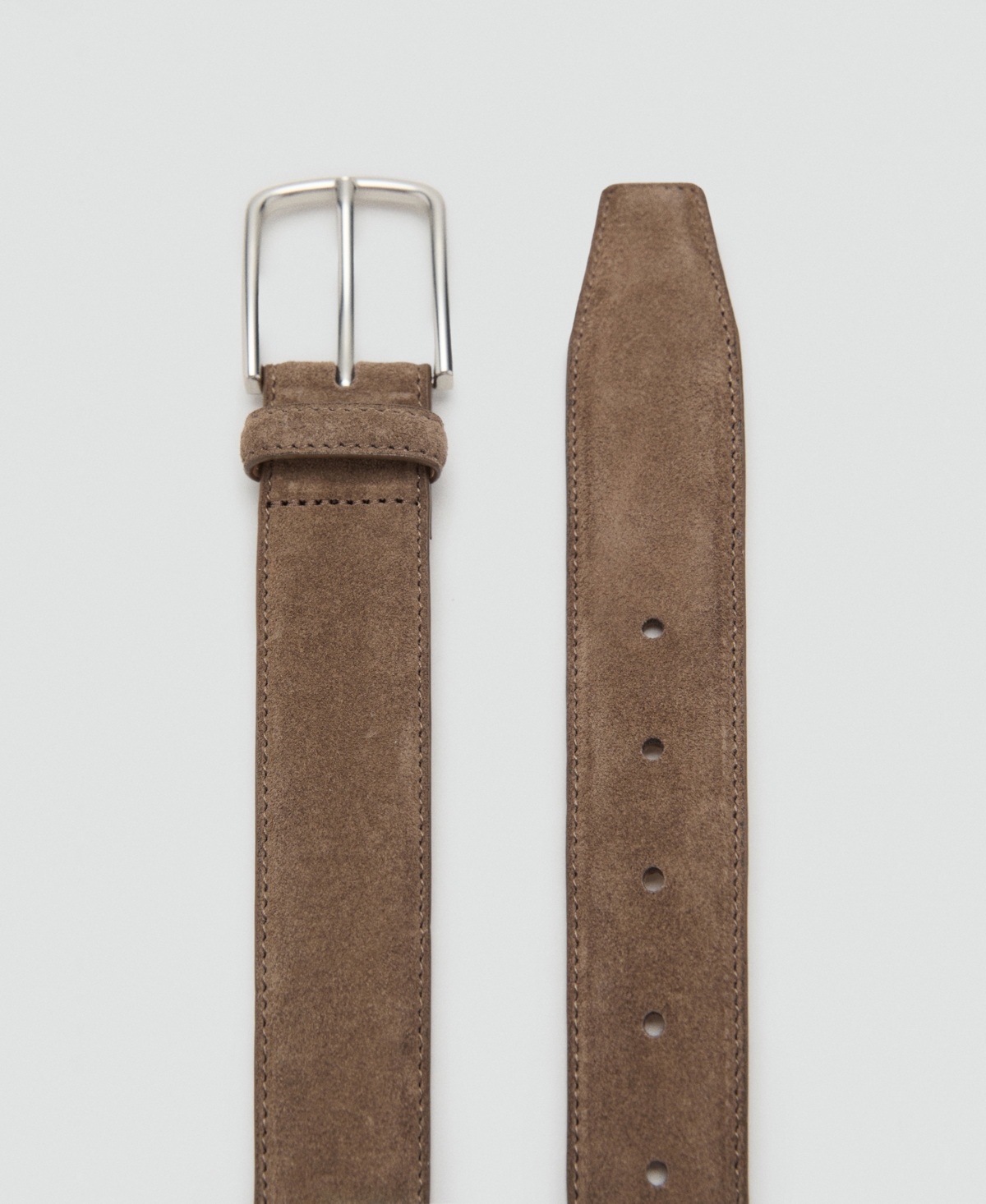 Mango Men's Suede Leather Belt