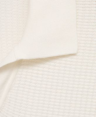 Men's Ribbed Cotton Knitted Polo Shirt