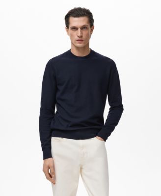 Men's Microstructure Cotton Knitted Sweater