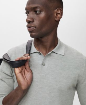 Men's Micro-Structured Cotton Polo Shirt