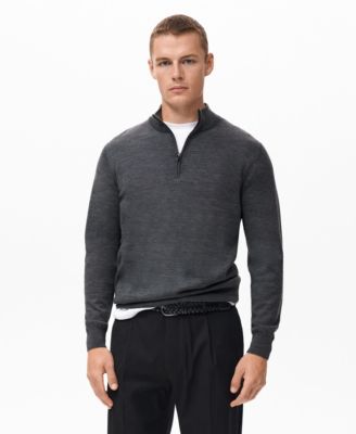 MANGO - Men's Perkins Neck Wool Sweater