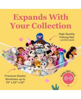 Toddler Stuffed Animal Net Hammock Large Corner Hanging Toy Storage Organizer 1 Pack