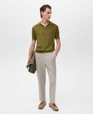 Men's Fine-Knit Cotton Polo Shirt
