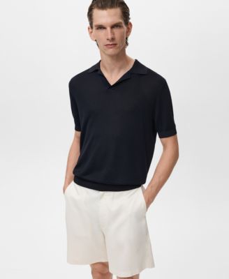 Men's Fine-Knit Cotton Polo Shirt