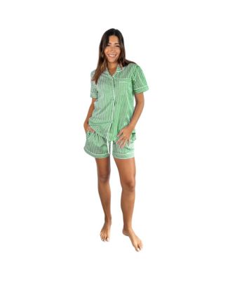 Women's Braddock Green Short PJ Set