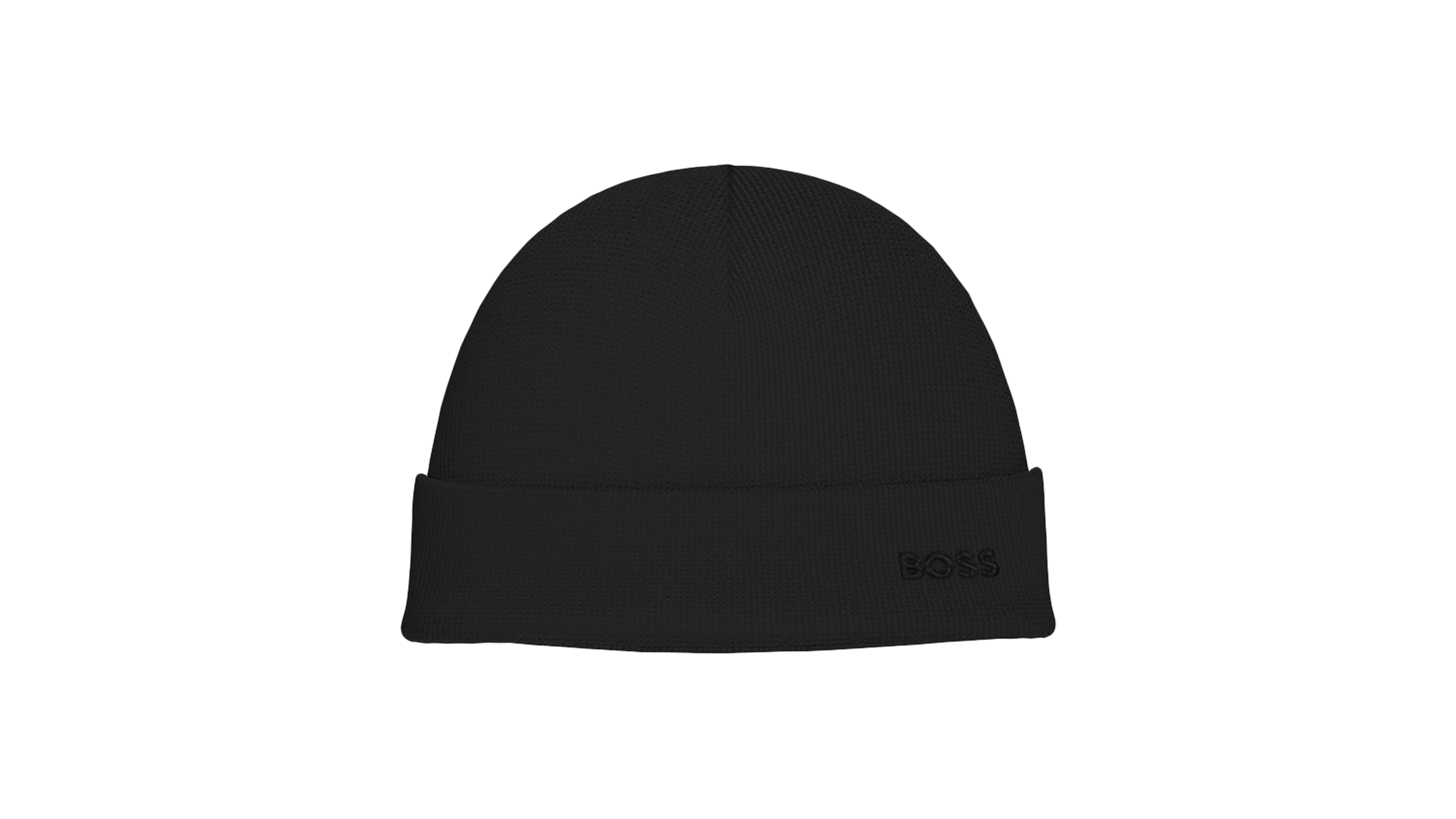 Hugo Boss Men's Waffle Logo Detail Beanie