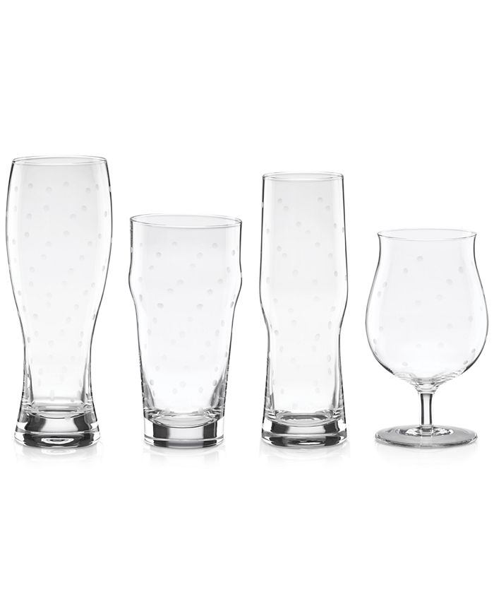 kate spade new york Larabee Dot Collection 4-Pc. Variety Beer Glasses Set &  Reviews - Glassware & Drinkware - Dining - Macy's