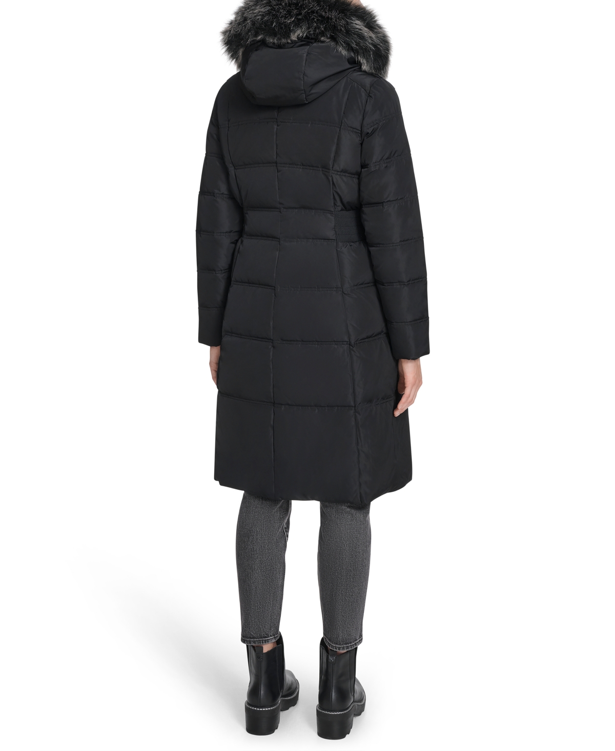 Cole Haan Women's Trim Hood Zip-front Puffer Coat In Black