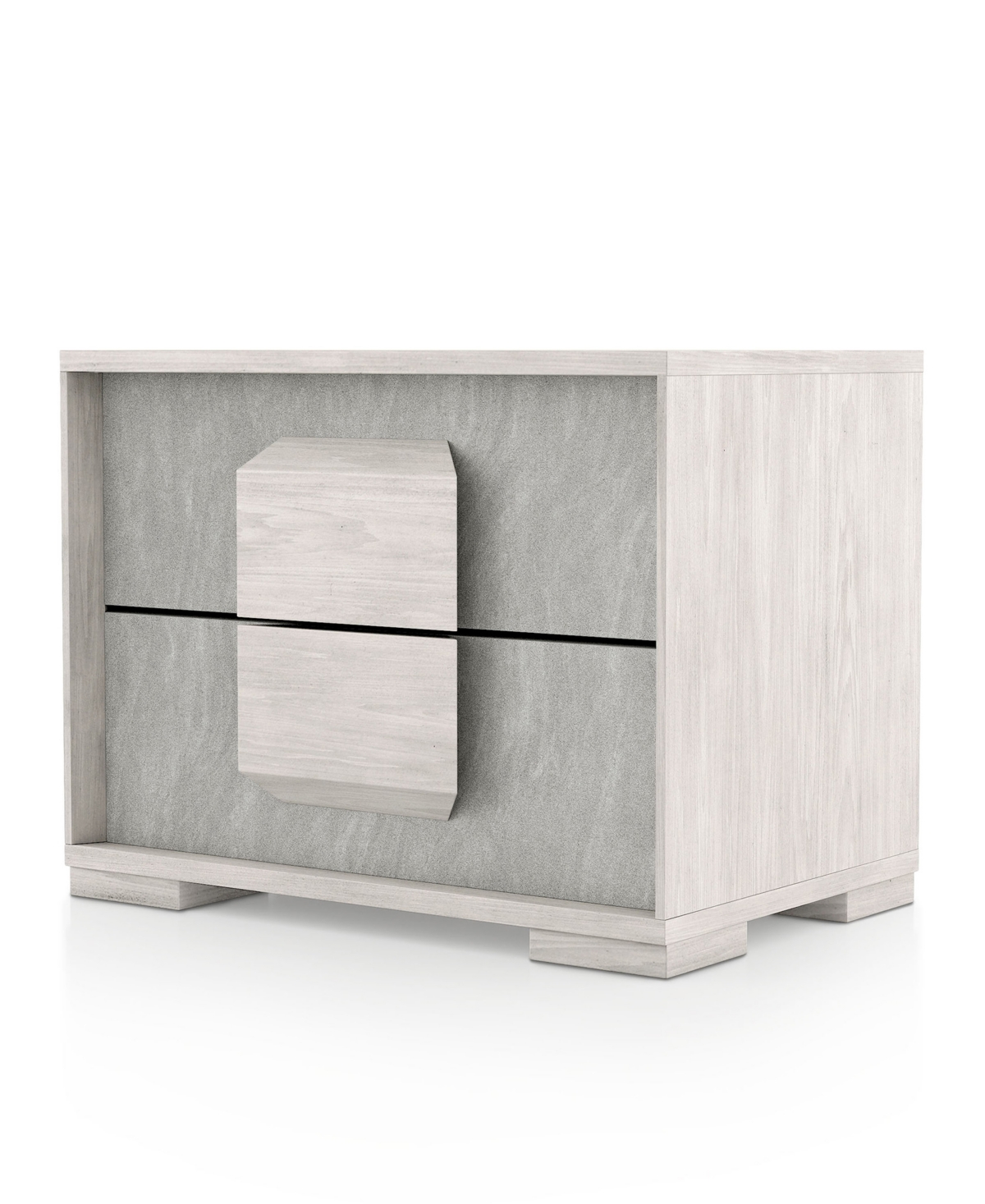 Furniture Of America Jonnick 18" Wood Two-tone 2-drawer Nightstand In Gray