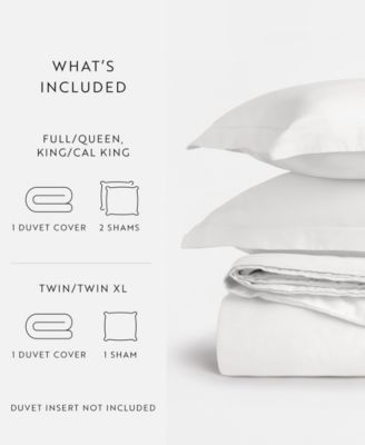 Ultra Soft Brushed Cotton 3-Pc. Duvet Cover Set, Full/Queen