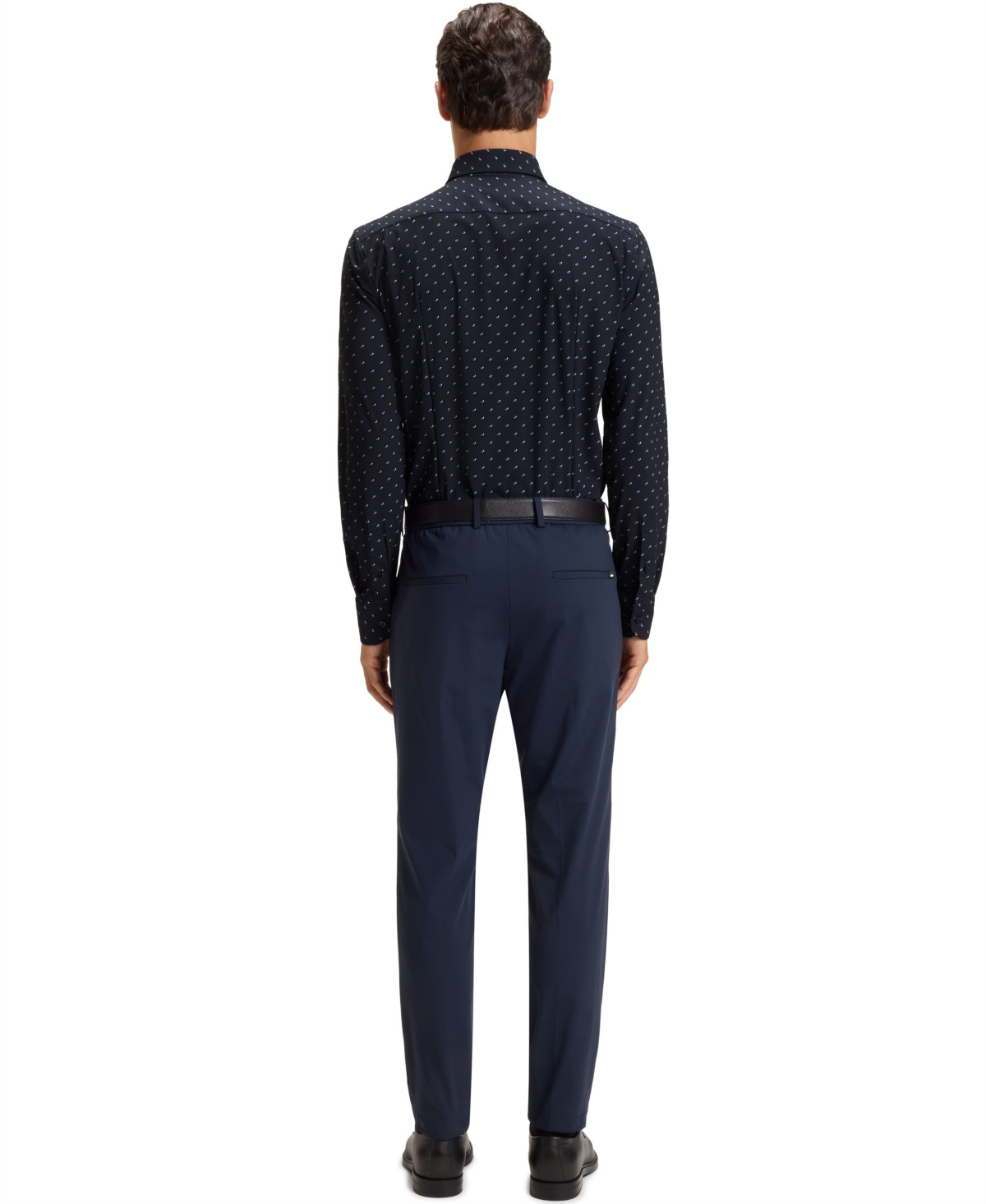 Hugo Boss Boss By  Men's Performance-stretch Slim-fit Dress Shirt In Black