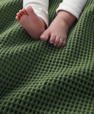 Waffle Weave Cotton Blanket, Full/Queen