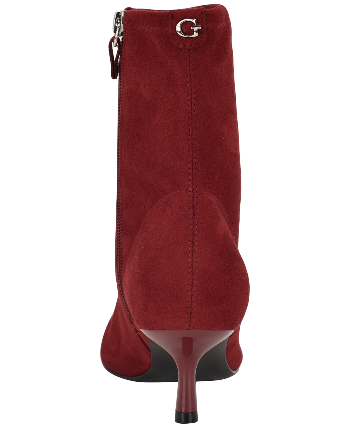 Guess Women's Yanka Pointed Toe Kitten Heel Dress Booties In Red