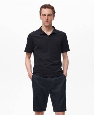 MANGO - Men'sCottonPiquePoloShirt