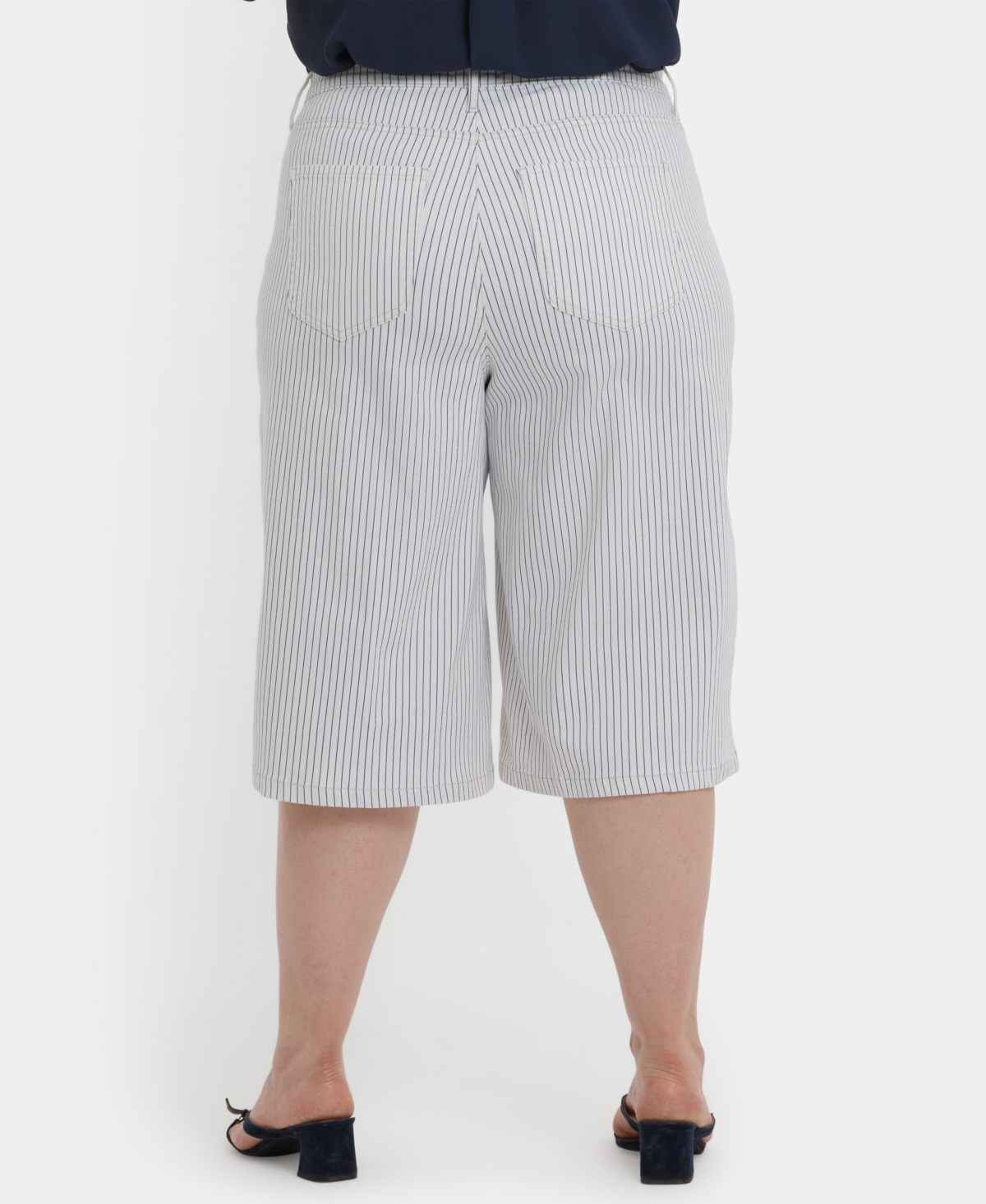 Nydj Plus Size Amelia Culotte Capri Jeans In Blue
