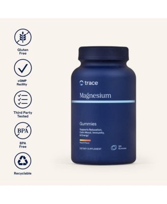 Magnesium 84mg - Chewable Magnesium Supplement for Bone & Heart Health Support - Immune System Support - Aids Relaxation & Healthy Sleep - Peach, 120 Gummies (120 Servings)