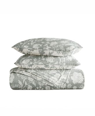 Textured Floral Reversible 2-Pc. Quilt Set, Twin/Twin XL