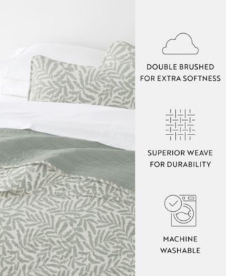 Tossed Ferns Reversible 2-Pc. Quilt Set, Twin/Twin XL