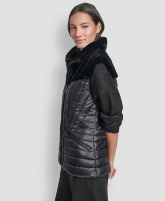 Women's Front-Zip Puffer Vest Jacket