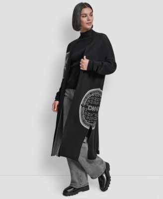 Women's Oversized Open-Front Cardigan