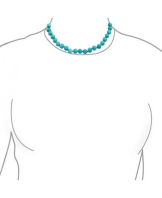 Classic Simulated Blue Lapis Lazuli 7MM Beads Strand Necklace & Bracelet Set