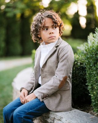 Big Boys Organic Brushed Cotton Suit Jacket