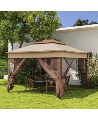 11' x 11' Pop- Up Gazebo Canopy with Carrying Bag,