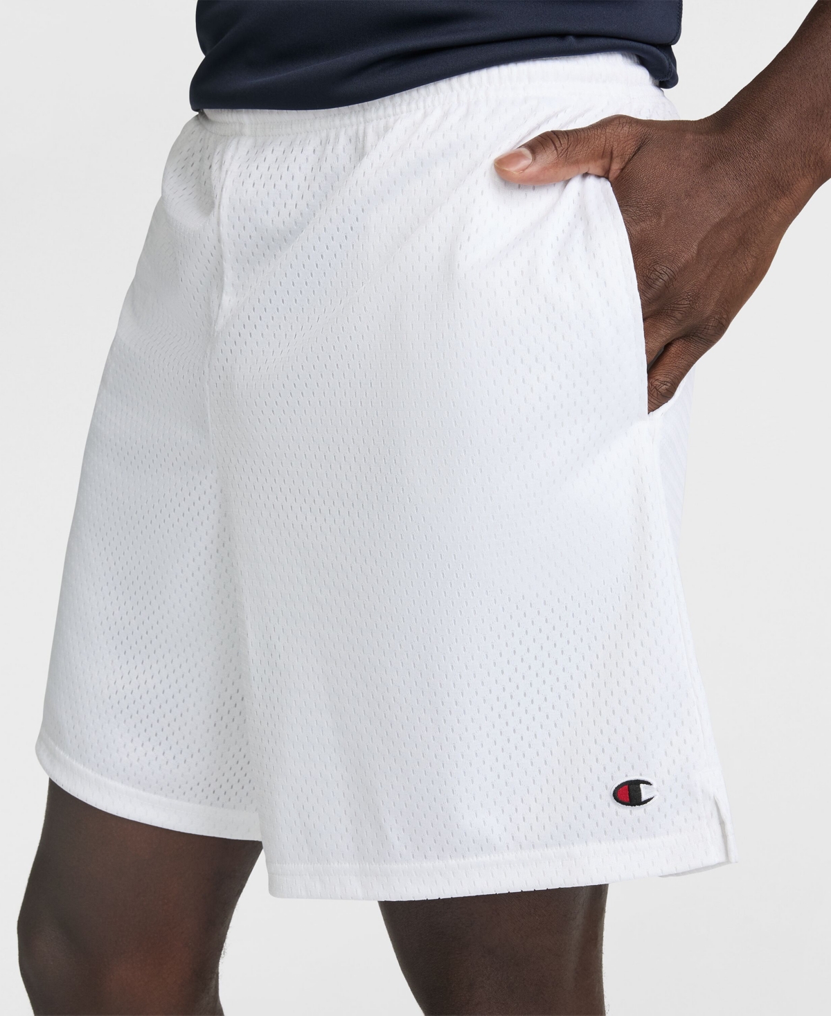 Champion Men's Classic Mesh Shorts In White