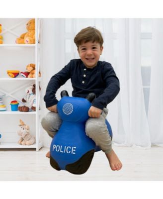 Inflatable Bouncy Ride-On Hopper W/ Pump - Police Car