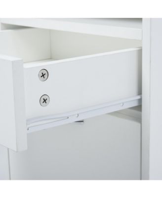 Rolling File Storage Cabinet Document Shelf Drawer Home Office