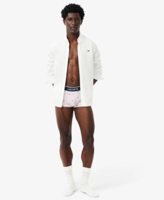 Lactose Men's 3-Pack Cotton Stretch Mini-Crocodile Trunks