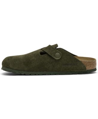 Women's Boston Suede Leather Casual Clogs from Finish Line