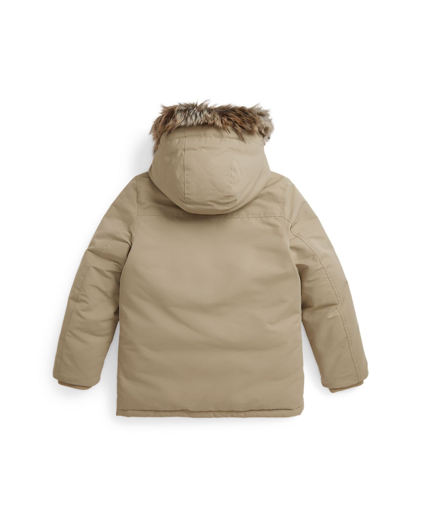 Куртка Polo Ralph Lauren Faux-Fur-Trim Down Parka для мальчиков, цвет: Хаки — фото 2