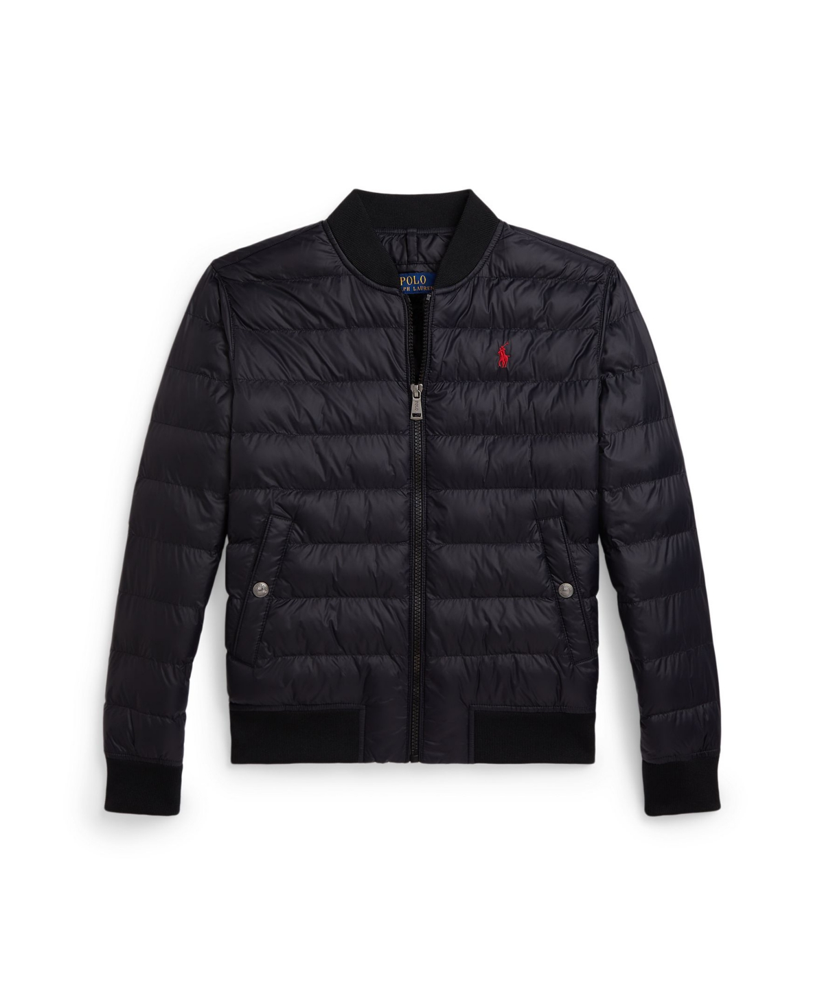 Polo Ralph Lauren Big Boys Quilted Baseball Jacket In Black