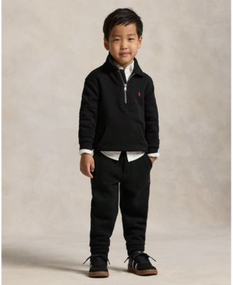 Toddler and Little Boys 2-7 Fleece Quarter-Zip Pullover Sweatshirt