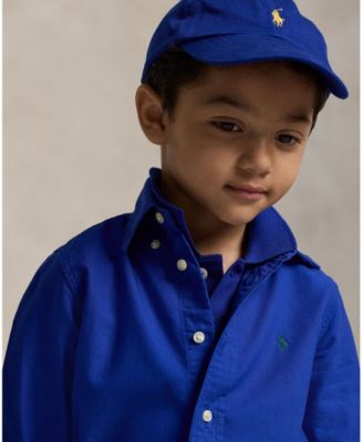 Toddler and Little Boys Garment-Dyed Cotton Oxford Shirt