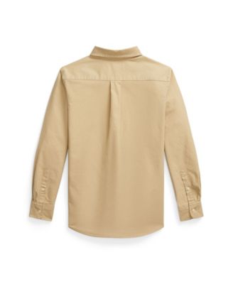 Big Boys Garment-Dyed Cotton Oxford Shirt