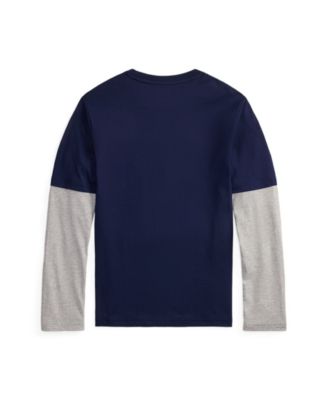 Big Boys Logo Cotton Layered-Effect T-Shirt