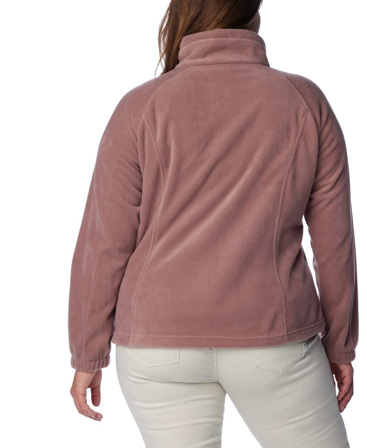 Columbia Plus Size Benton Springs Fleece Long Sleeve Jacket In Purple