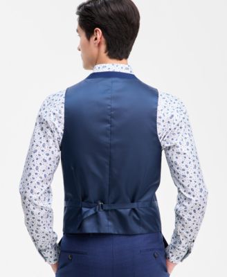 Men's Slim-Fit Techni-Cole Suit Separate Vest