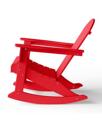 Outdoor Patio Porch Rocking Adirondack Chair (Set of 2)