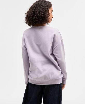 Juniors' Cozy Season Deer Fleece Sweatshirt