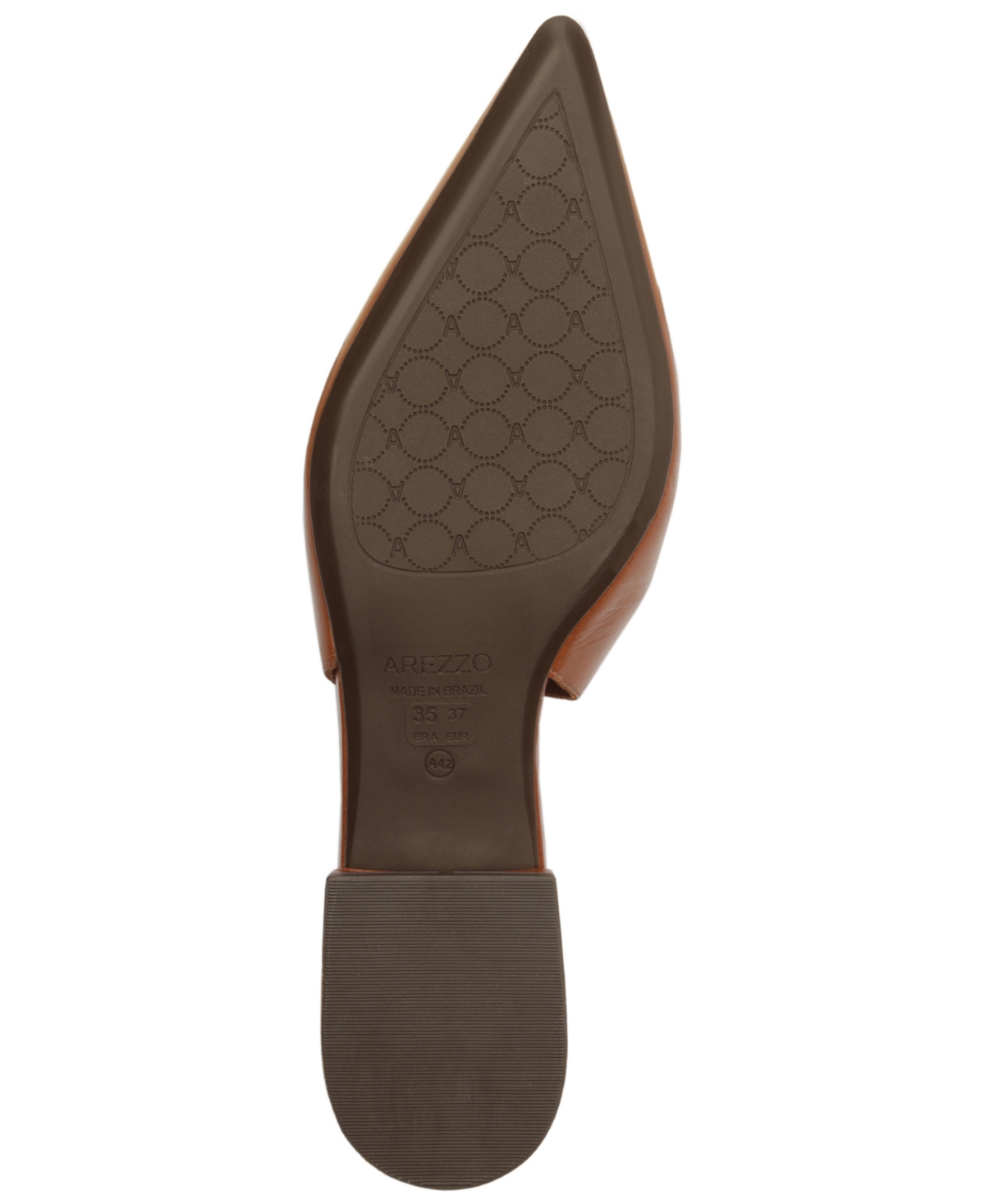 Arezzo Farrah Slingback Pointed Toe Flat In Brown